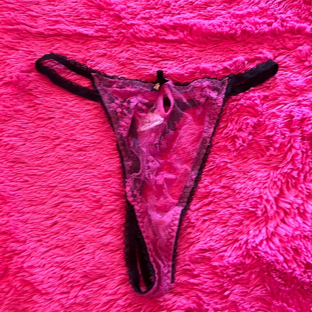 Vintage express lace thong